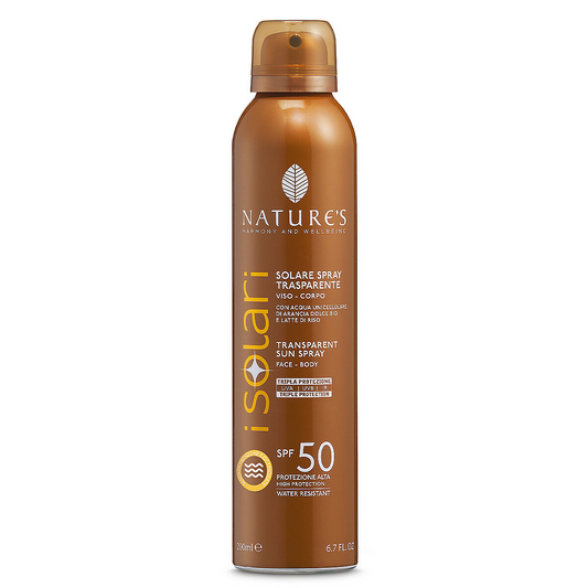 Spray solare trasparente SPF50